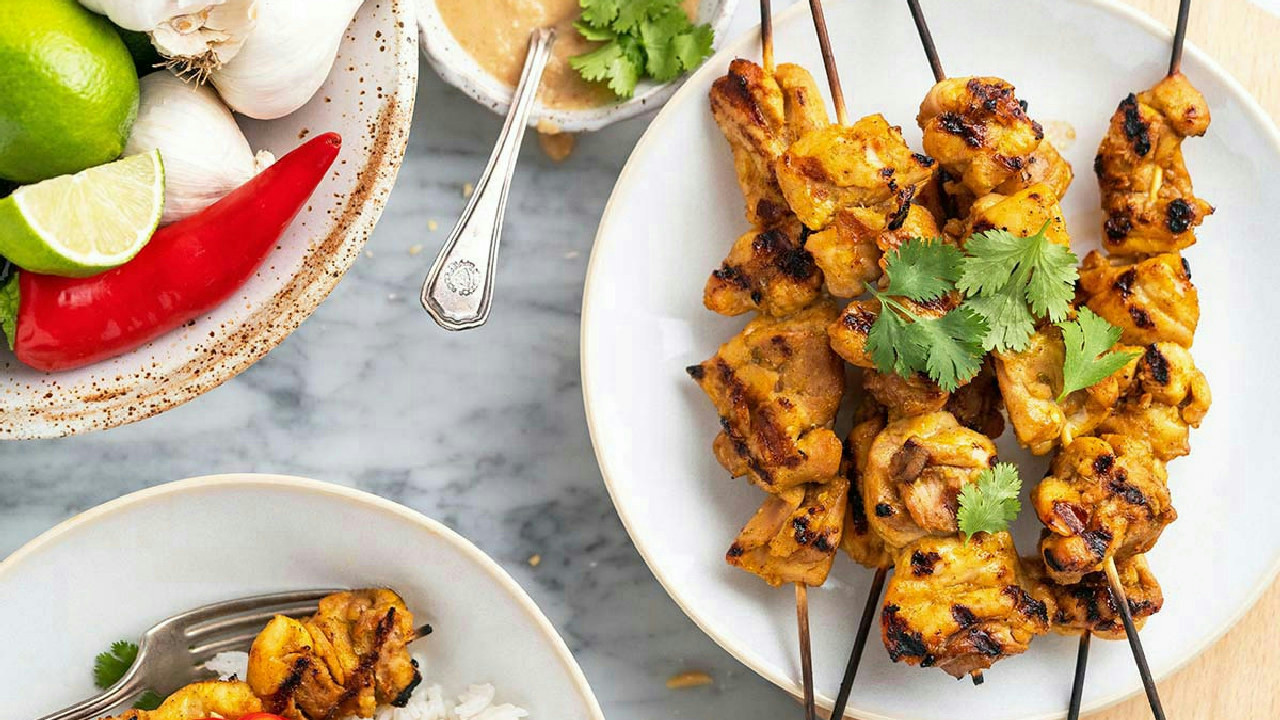 Easy Chicken Satay Recipe with Homemade Peanut Sauce