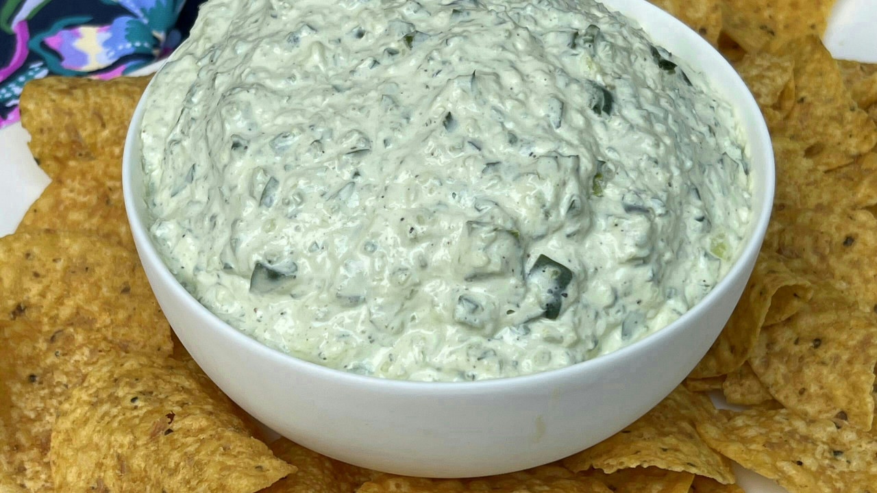 Savory Poblano Onion Dip