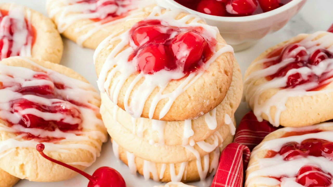 Cherry Pie Cookies – A Bite