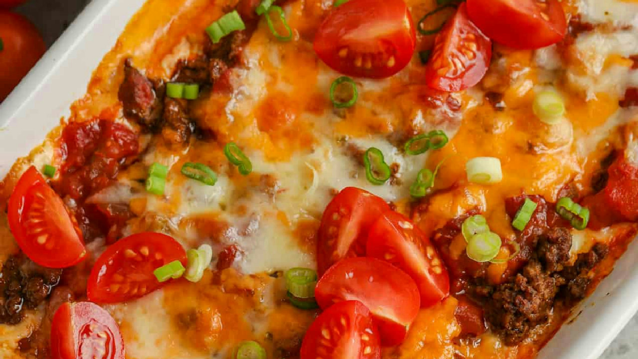 Baked Taco Ground Beef Dip