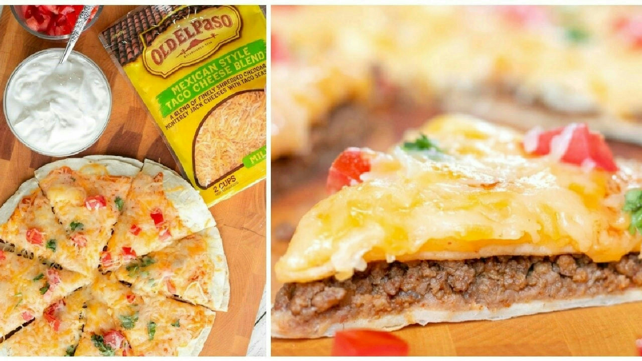 Easy & Cheesy Mexican Pizza Recipe