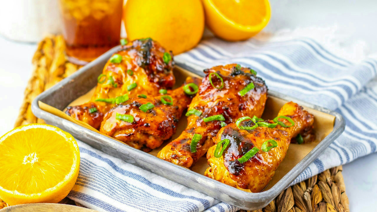 Citrus Glazed Chicken Legs