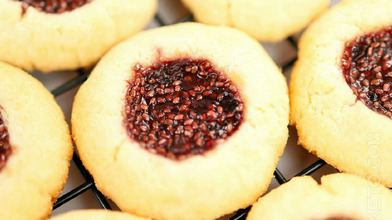 Keto Thumbprint Cookies (High