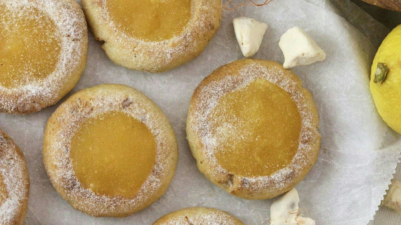 Lemon Baobab Thumbprint Cookies