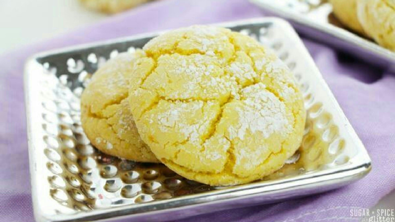Lemon Crinkle Cookies (Made with Cake Mix)