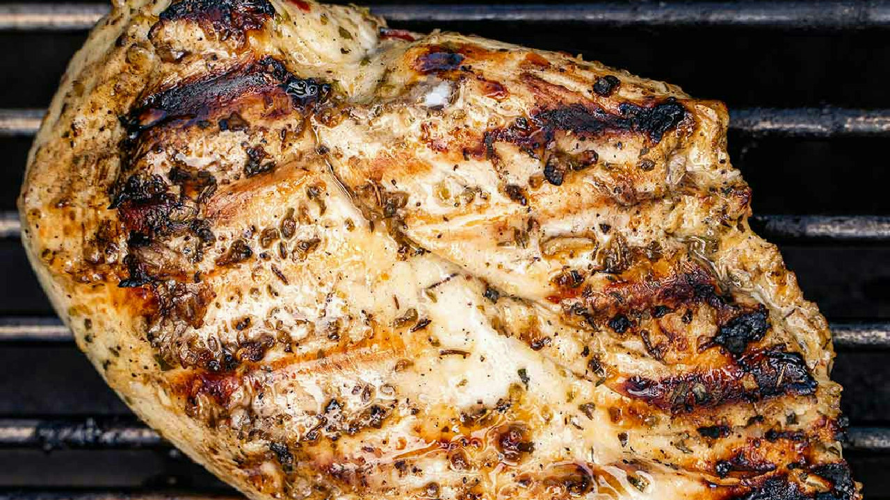Marinated Grilled Chicken with Homemade Italian Dressing Marinade