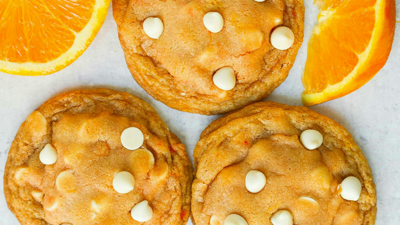 Orange White Chocolate Chip Cookies