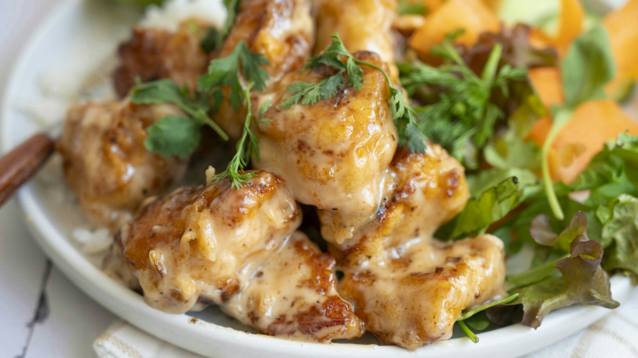 Loaded Bang Bang Chicken Rice Bowl