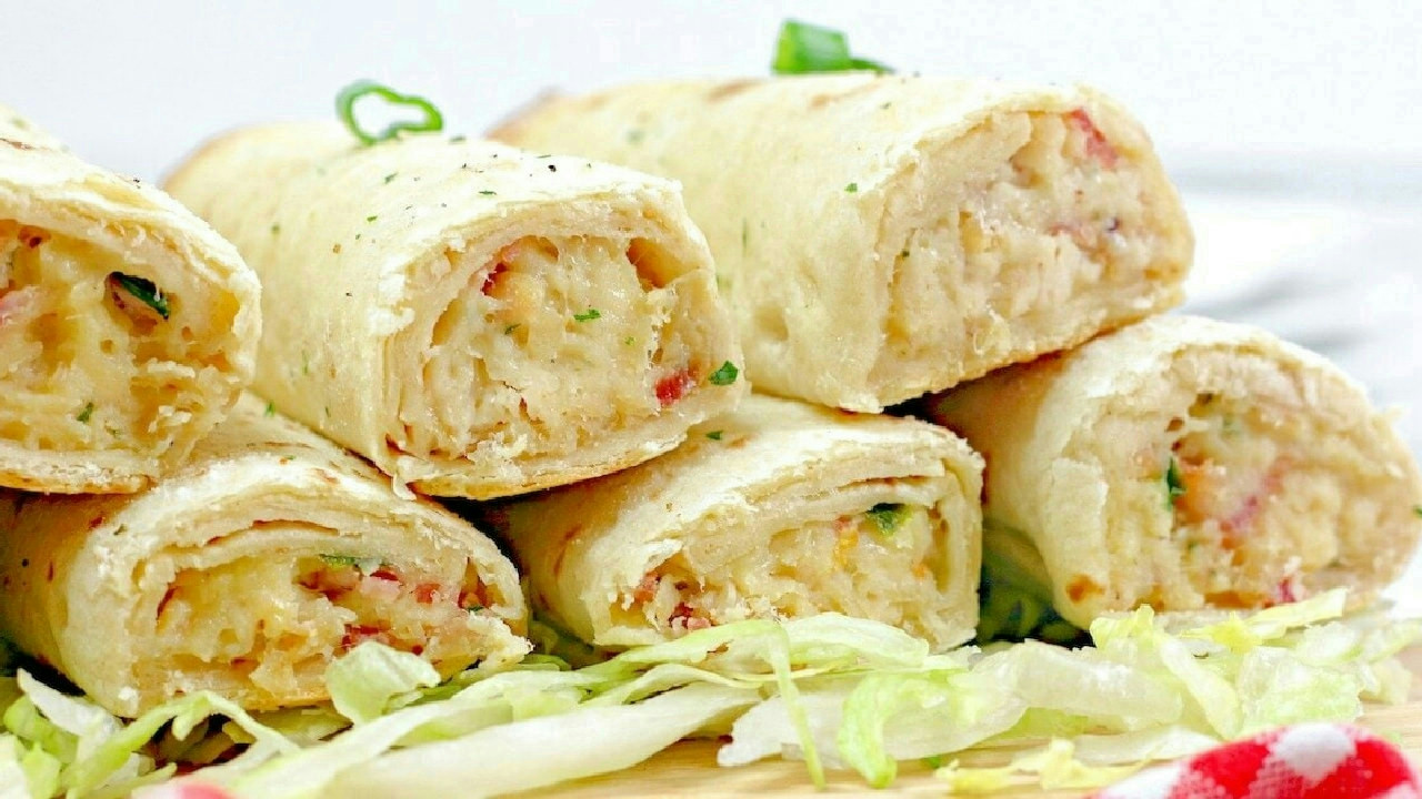 Baked Chicken Bacon Ranch Taquitos