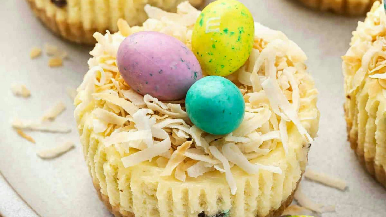 Easter Mini Egg Cheesecake Cups - Easy Spring Dessert