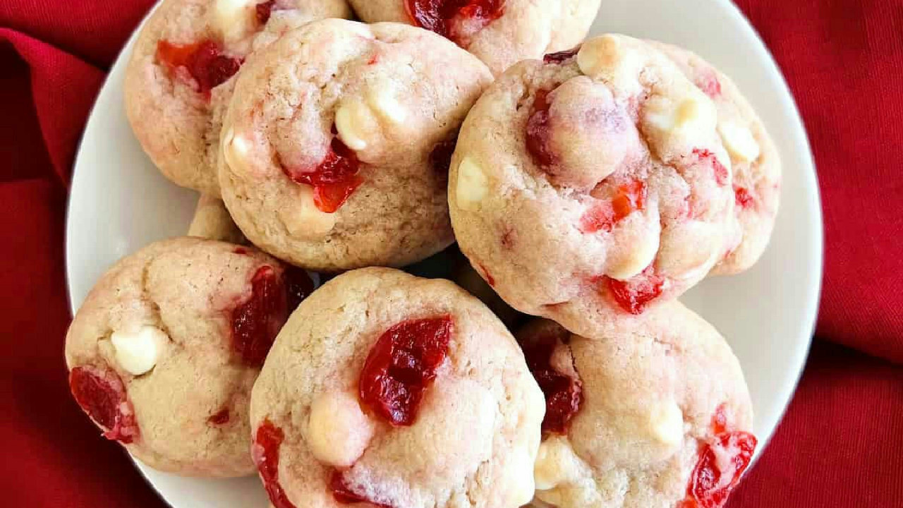 Cherry White Chocolate Chip Cookies