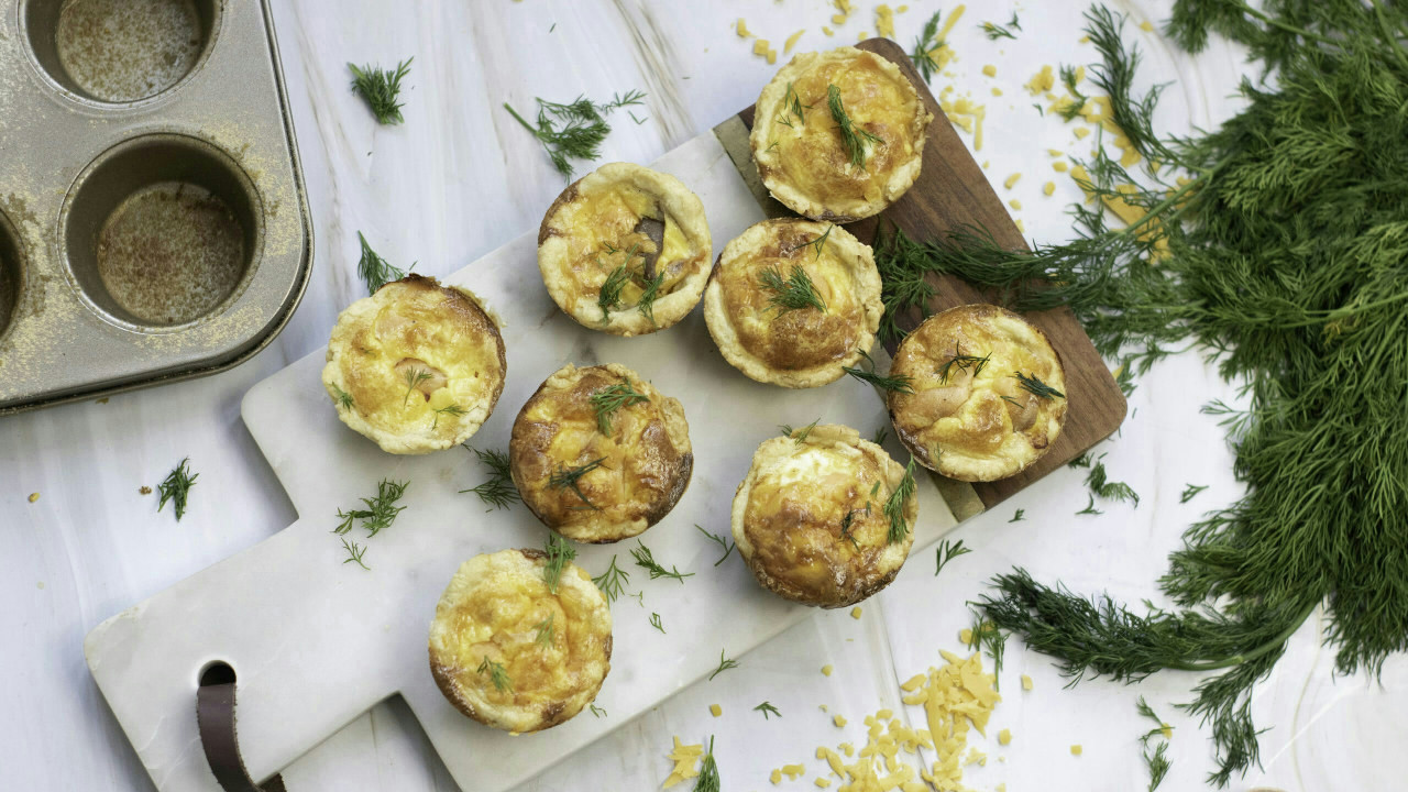 Mini Salmon Quiches