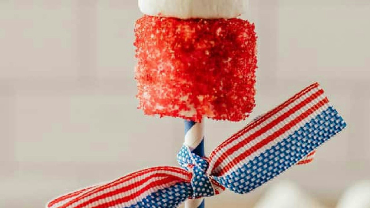 Firecracker Marshmallow Pops