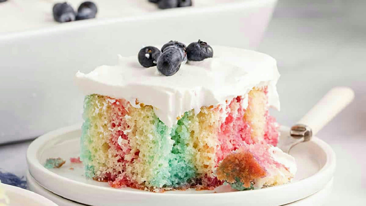 Red White and Blue Poke Cake Red White and Blue Poke Cake