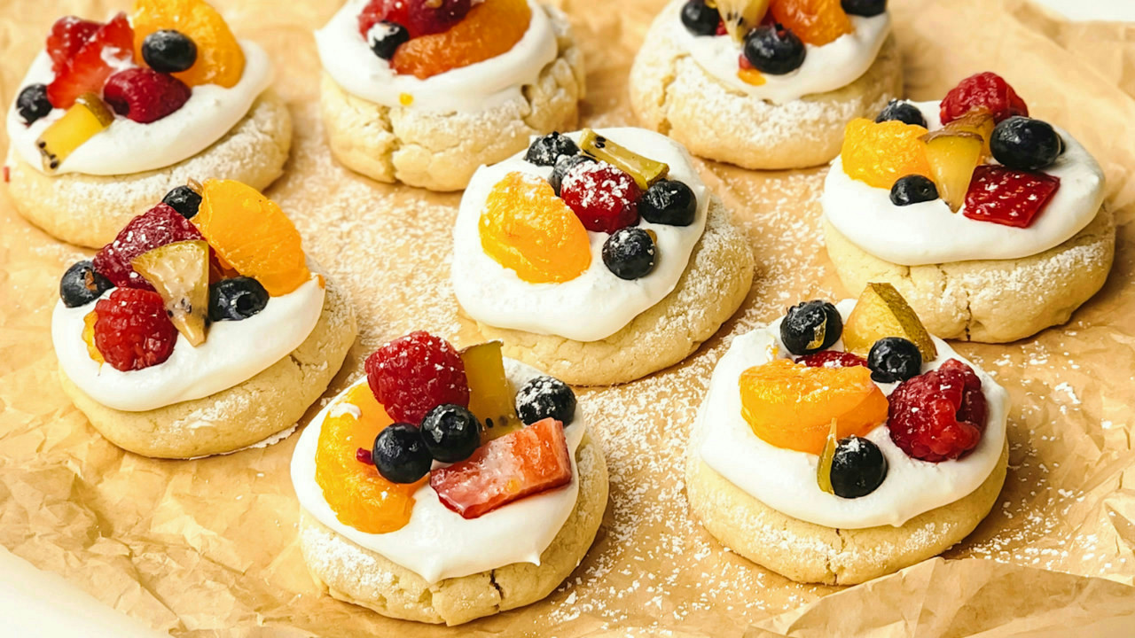 Fruit Pizza Cookies Fruit Pizza Cookies