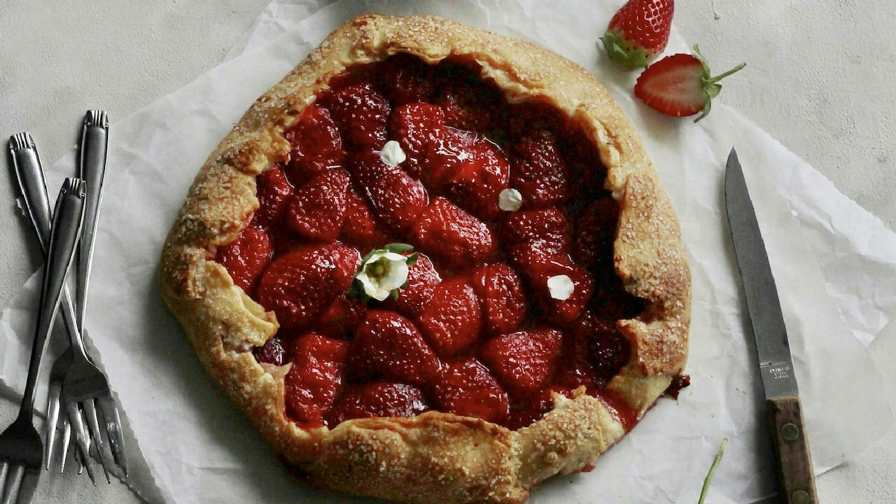 Simple Strawberry Galette Simple Strawberry Galette