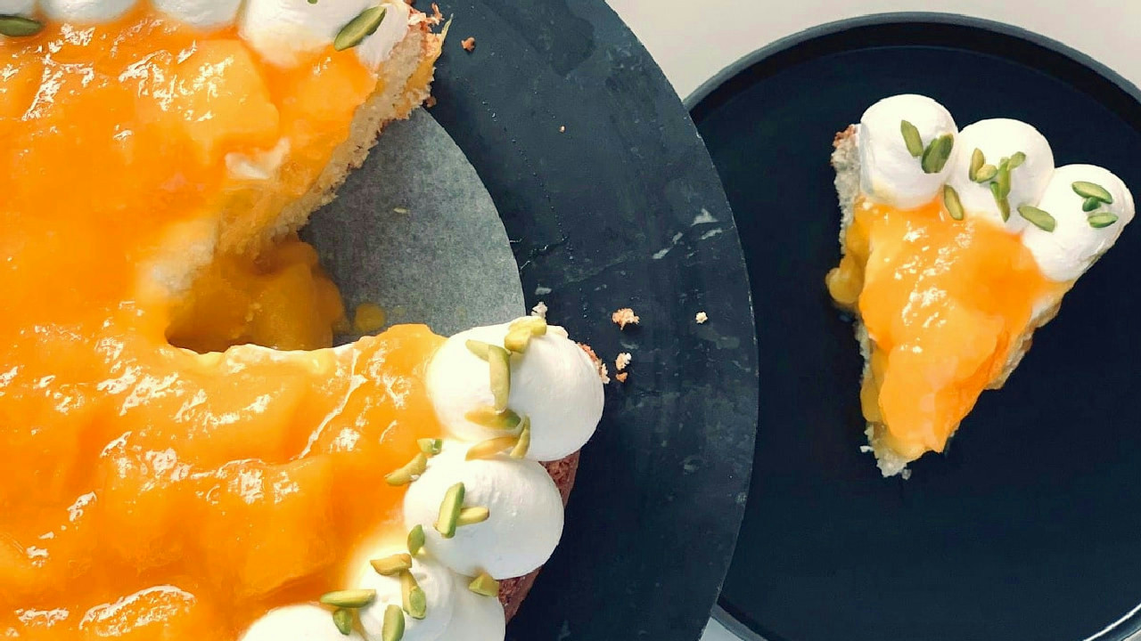 Coconut Cake with Mango & Orange Blossom Coconut Cake with Mango & Orange Blossom