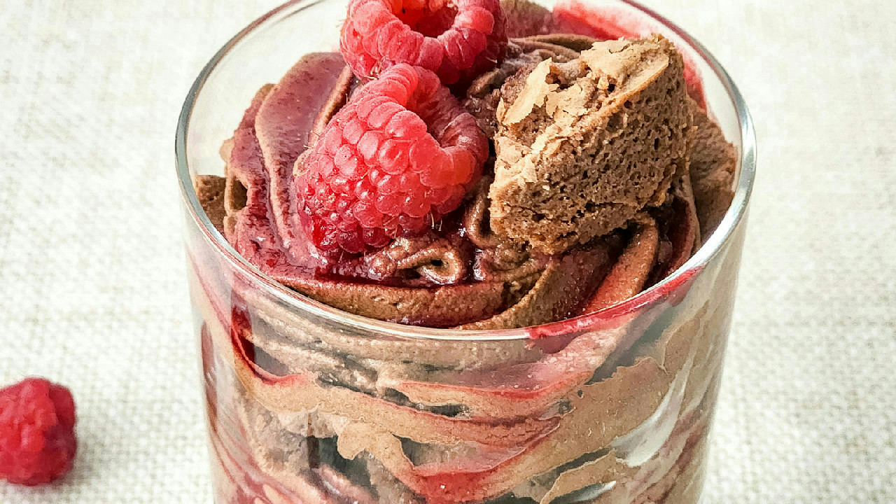 Raspberry Fudge Parfait Raspberry Fudge Parfait