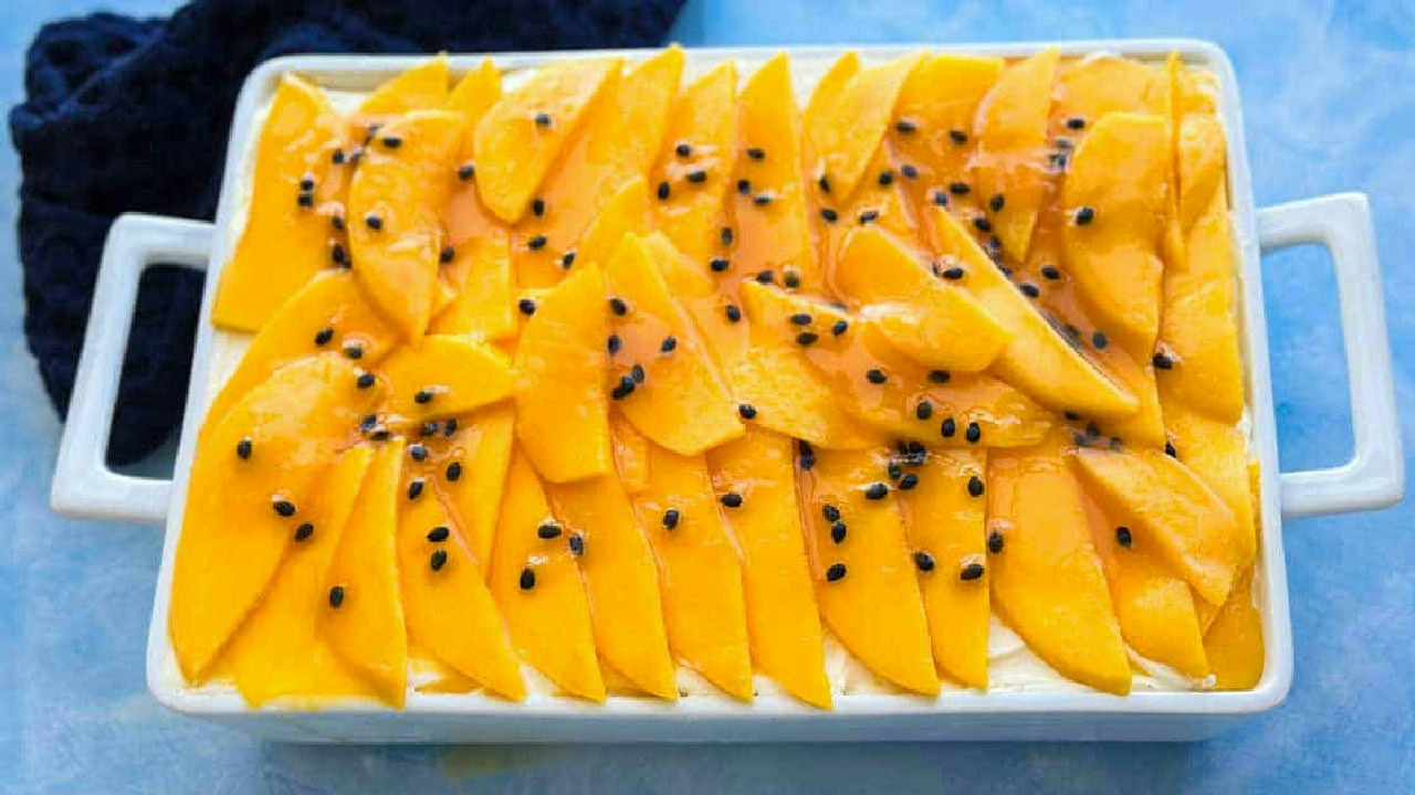Mango Tiramisu with Passion Fruit (Easy No-Bake Summer Dessert)
