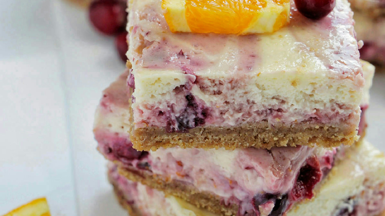 Cranberry Cheesecake Bars
