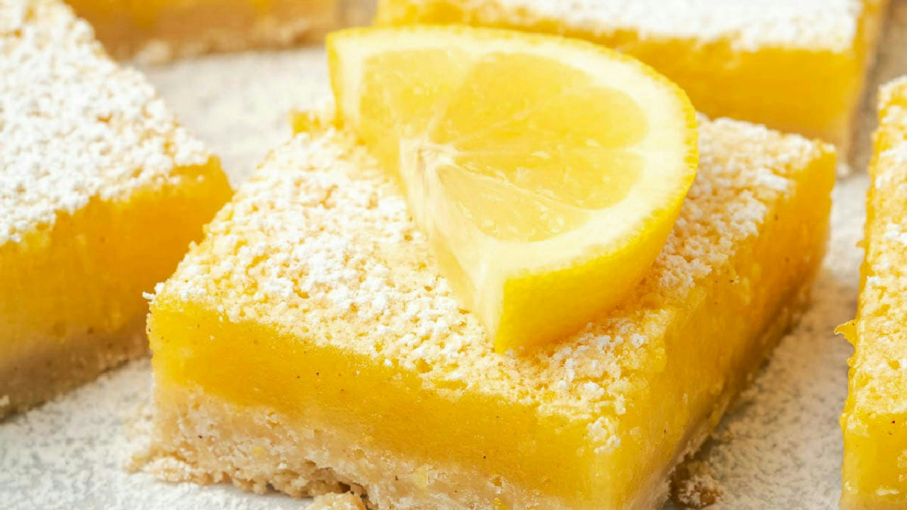 Easy Gluten Free Lemon Bars (DF)
