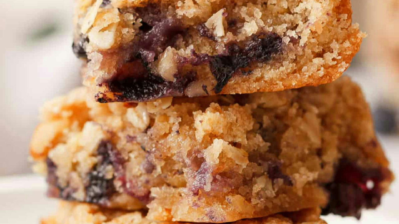 Blueberry Blondies (Vegan)