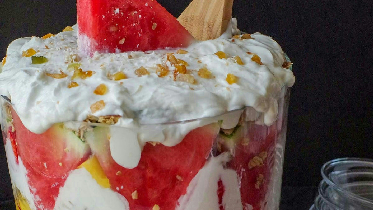 Watermelon Granola Breakfast Trifle Watermelon Granola Breakfast Trifle
