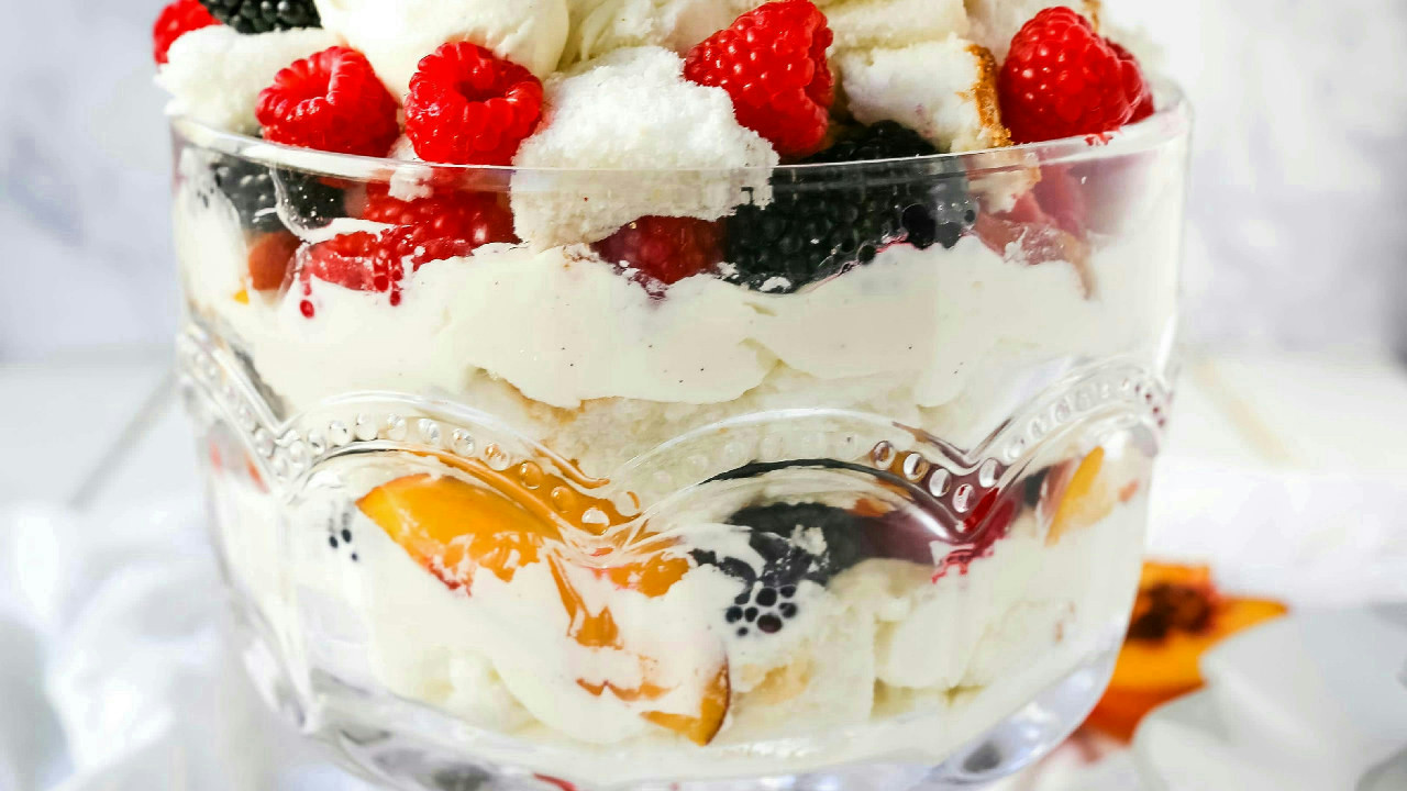 Peach Berry Trifle Peach Berry Trifle
