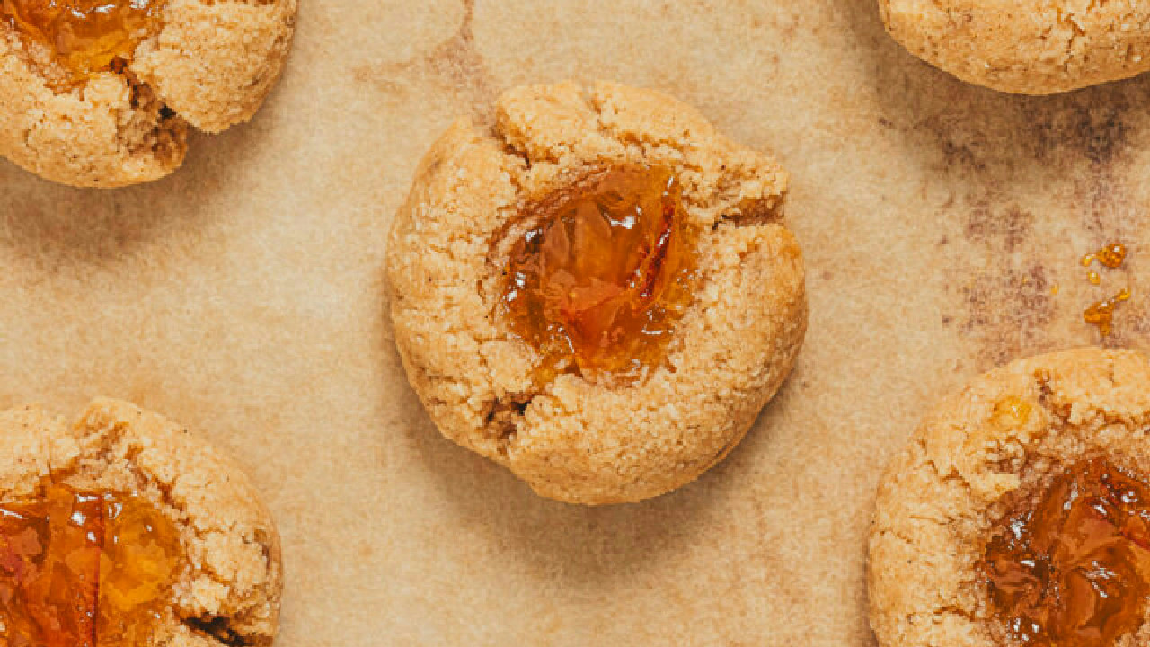 Gluten Free Thumbprint Cookies with Orange Marmalade Gluten Free Thumbprint Cookies with Orange Marmalade