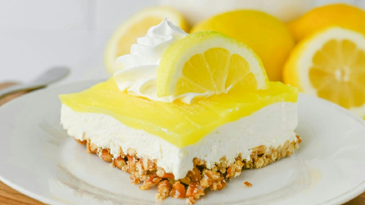 Lemon Pretzel Salad Lemon Pretzel Salad