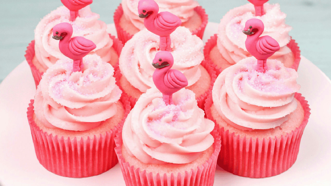 Flamingo Cupcakes