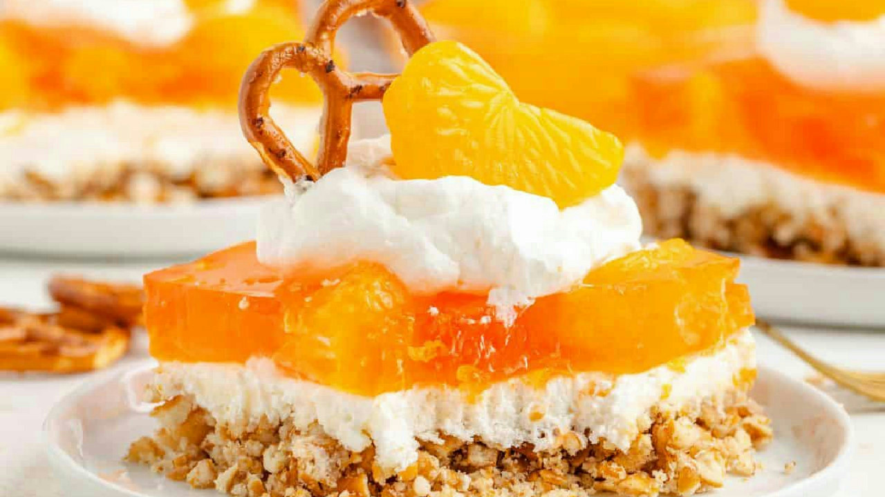 Orange Pretzel Salad Orange Pretzel Salad