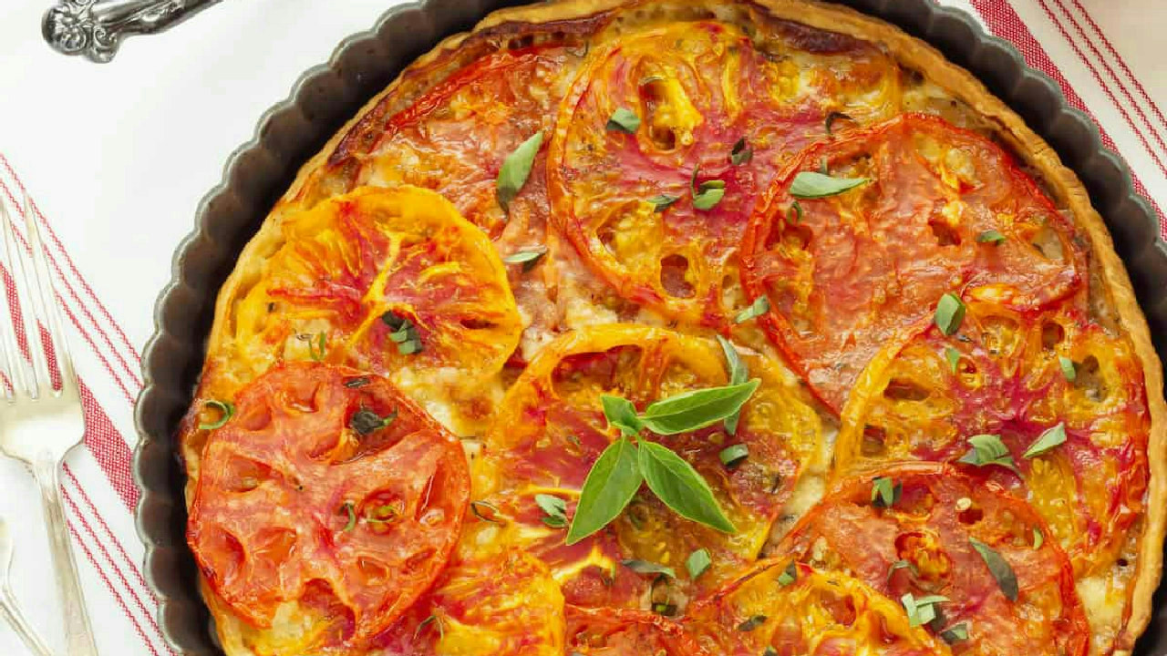 Summer Roasted Tomato Tart