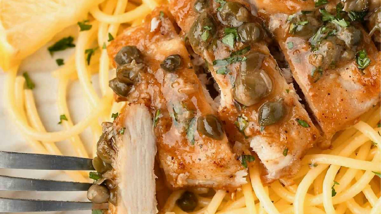 Chicken Piccata and Pasta
