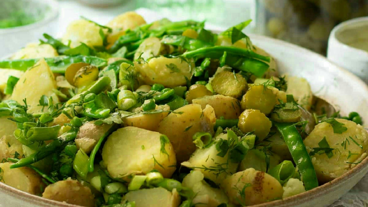 Dill Pickle Potato Salad (with no mayo!)