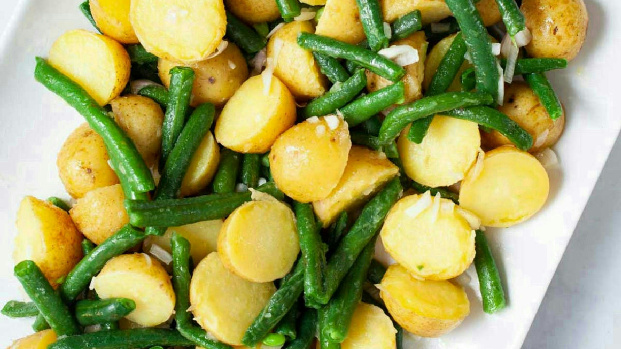 Italian Potatoes and Green Beans Salad