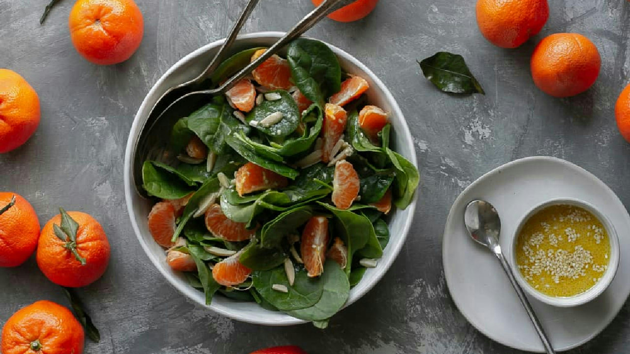Spinach Mandarin Orange Salad