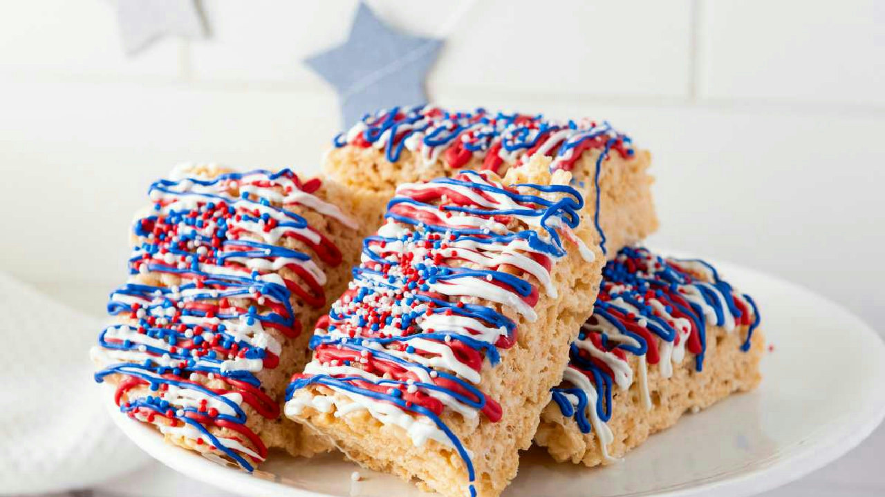 4th of July Rice Krispie Treats