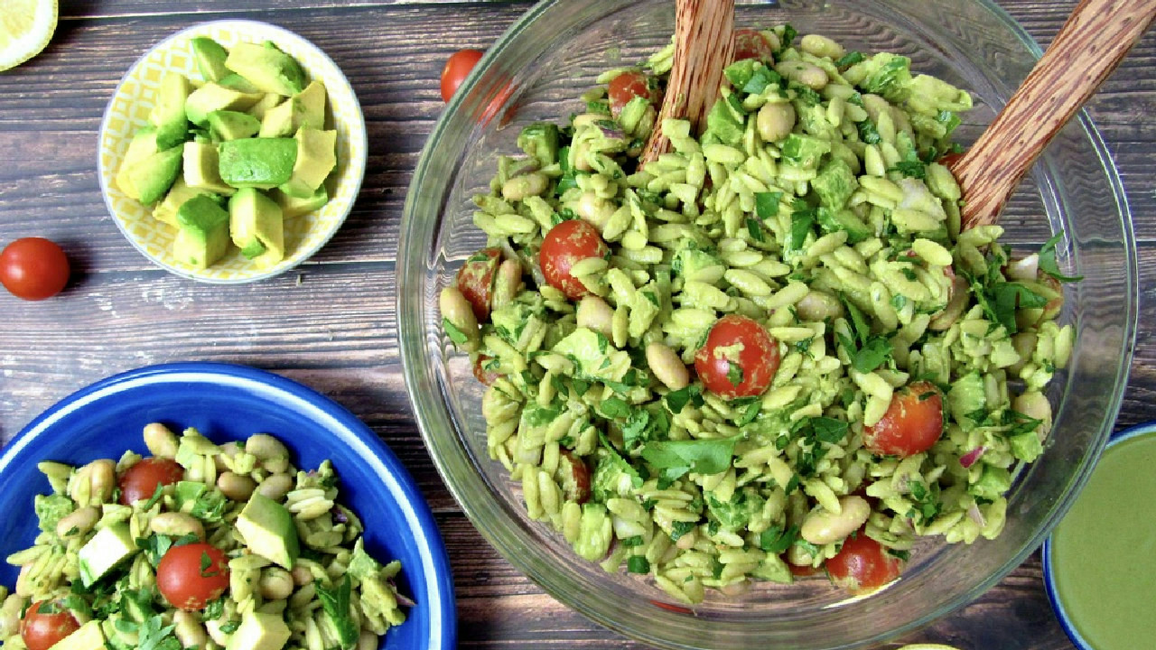 Lemon Basil Orzo Salad