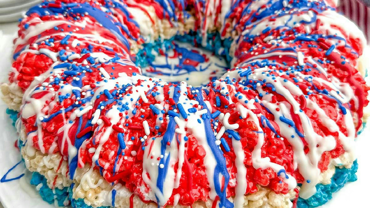 4th of July Rice Krispies Treats