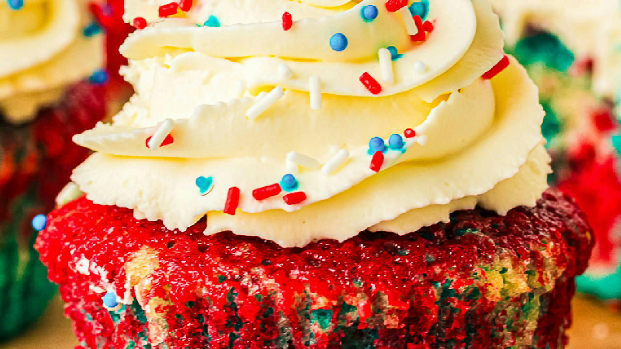 Easy 4th of July Cupcakes