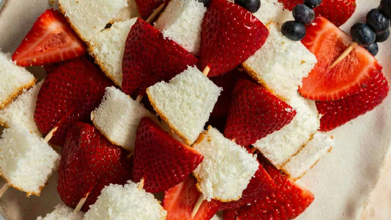 Red, White, and Blue Berry Skewers