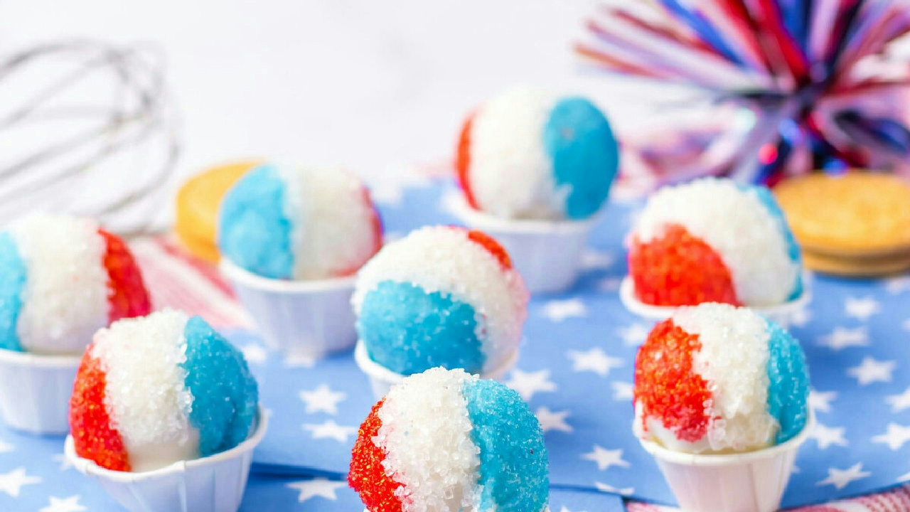 Snow Cone Oreo Truffles