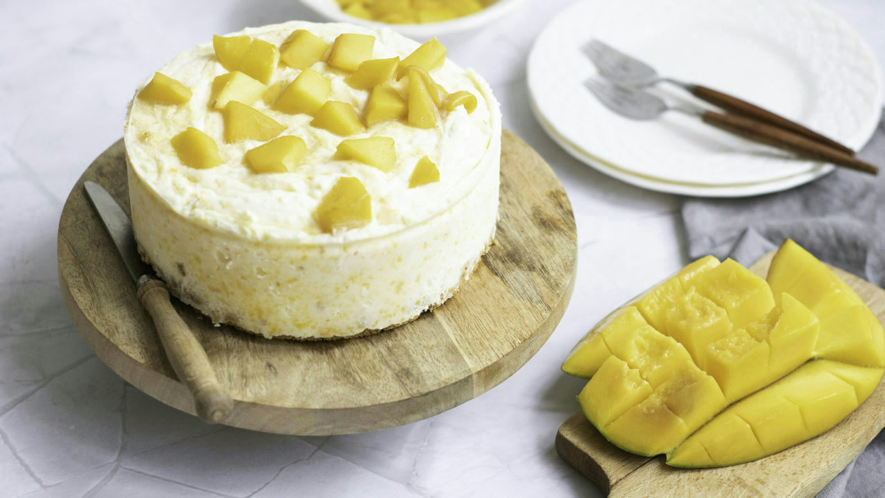 No Bake Mango Cheesecake No Bake Mango Cheesecake