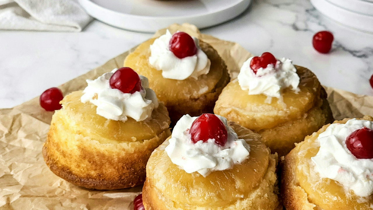 Mini Pineapple Upside Down Cakes