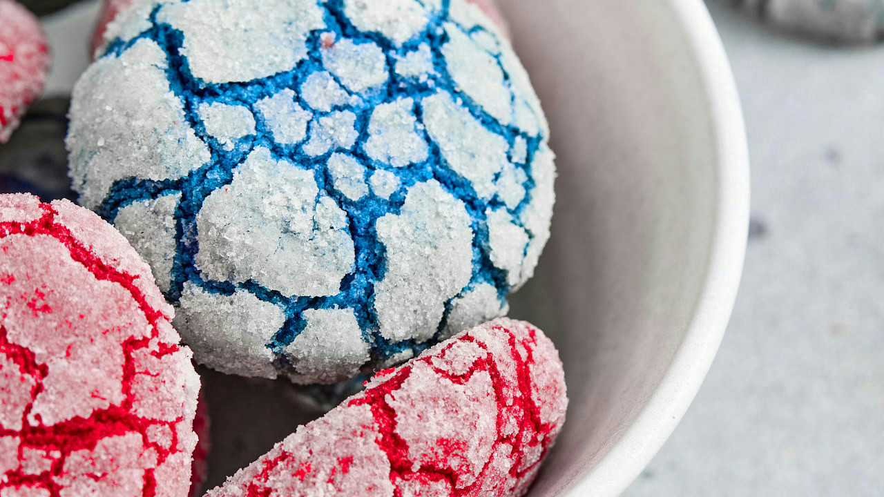 4th of July Crinkle Cookies