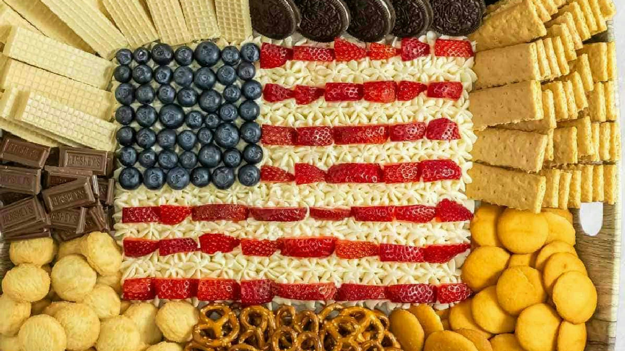Super Festive 4th of July Dessert Board
