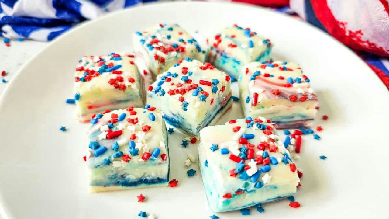 Red, White and Blue Fudge 