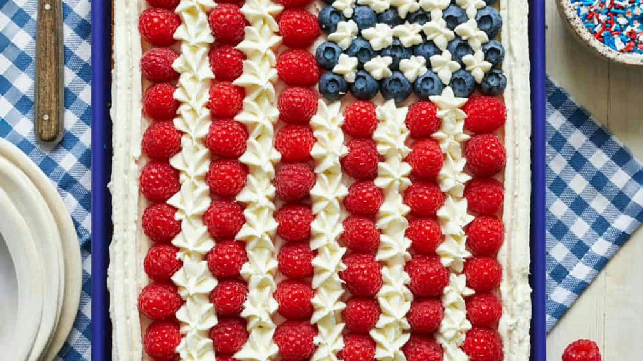 American Flag Cake
