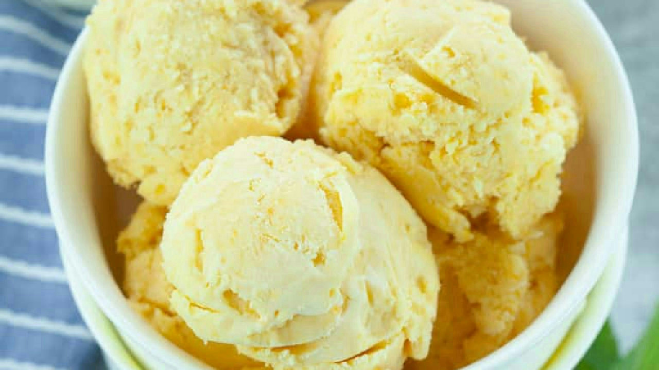 Homemade Mango Ice Cream Homemade Mango Ice Cream